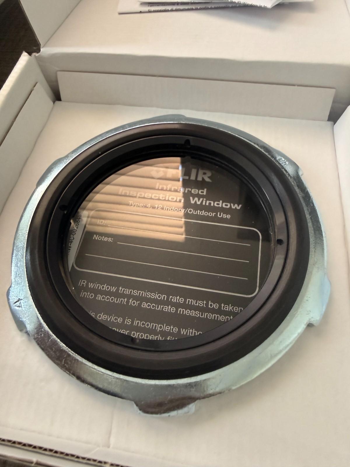 Flir IRW-4C Round Infrared Window – Black