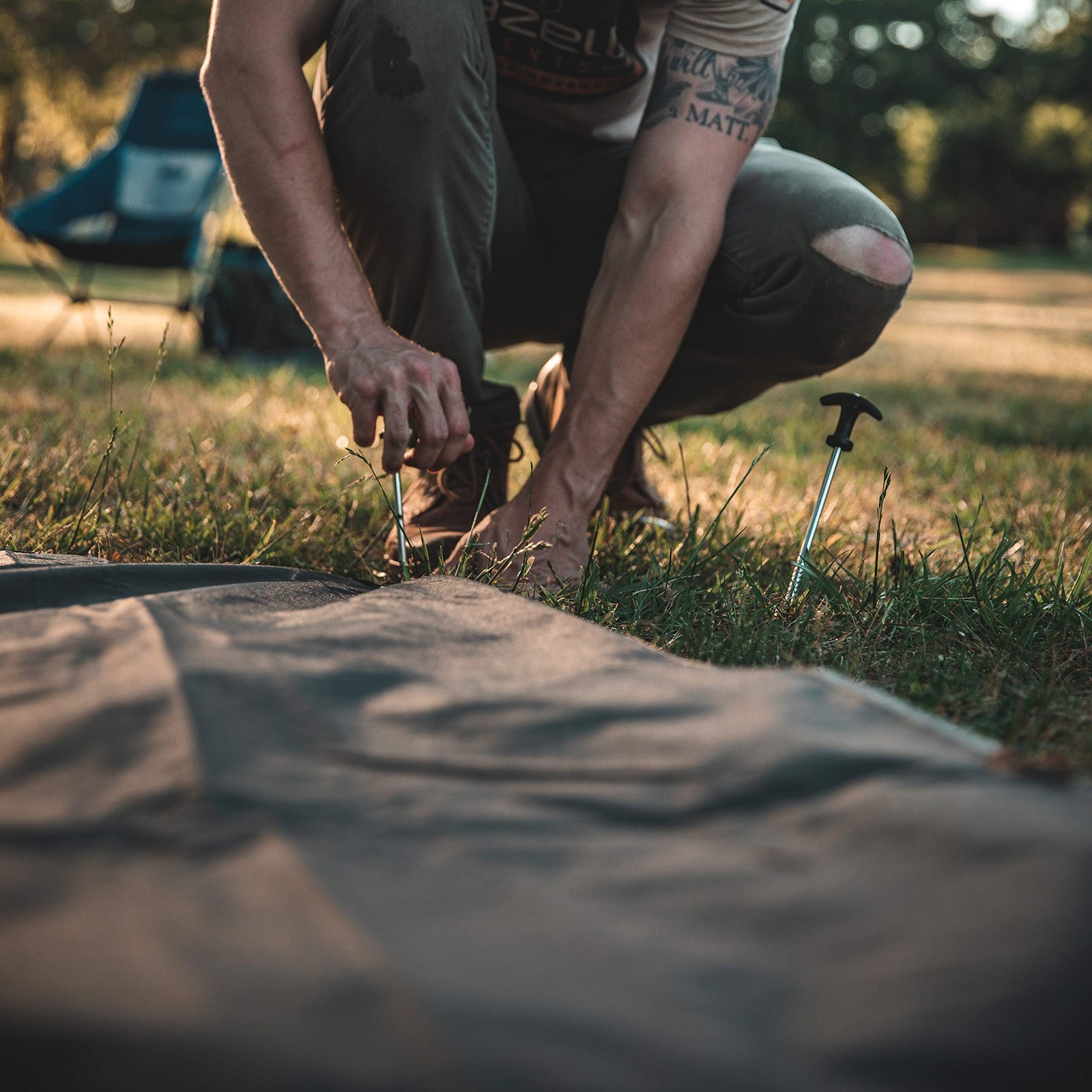 Gazelle Tents™, T4 Tent Footprint, 300D, Waterproof Ground Tarp, 4 … Fas