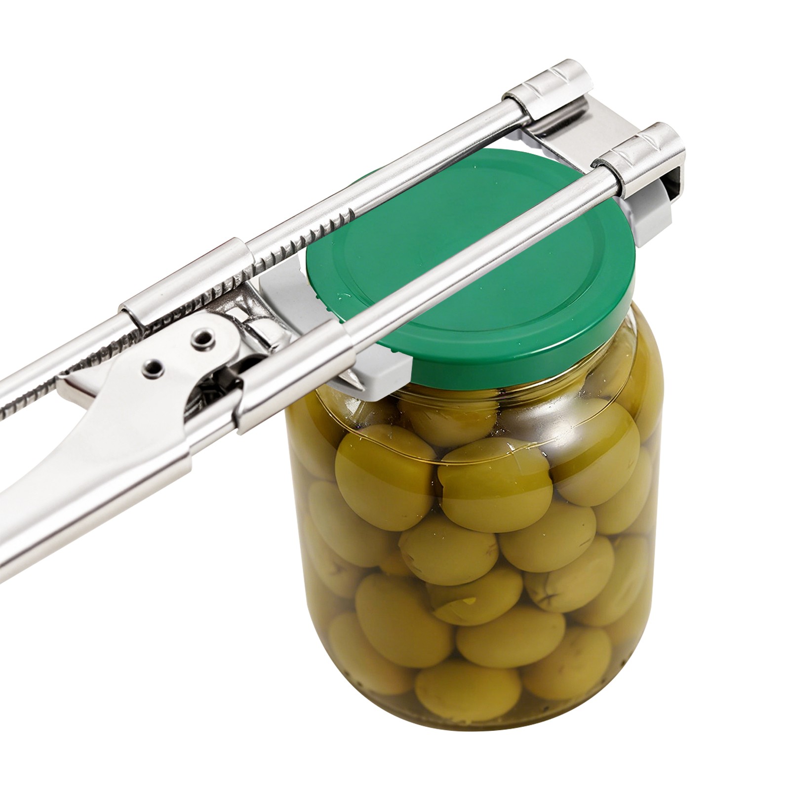 Can Opener for Seniors, Adjustable Stainless Steel Jar Opener, Can Opener Set