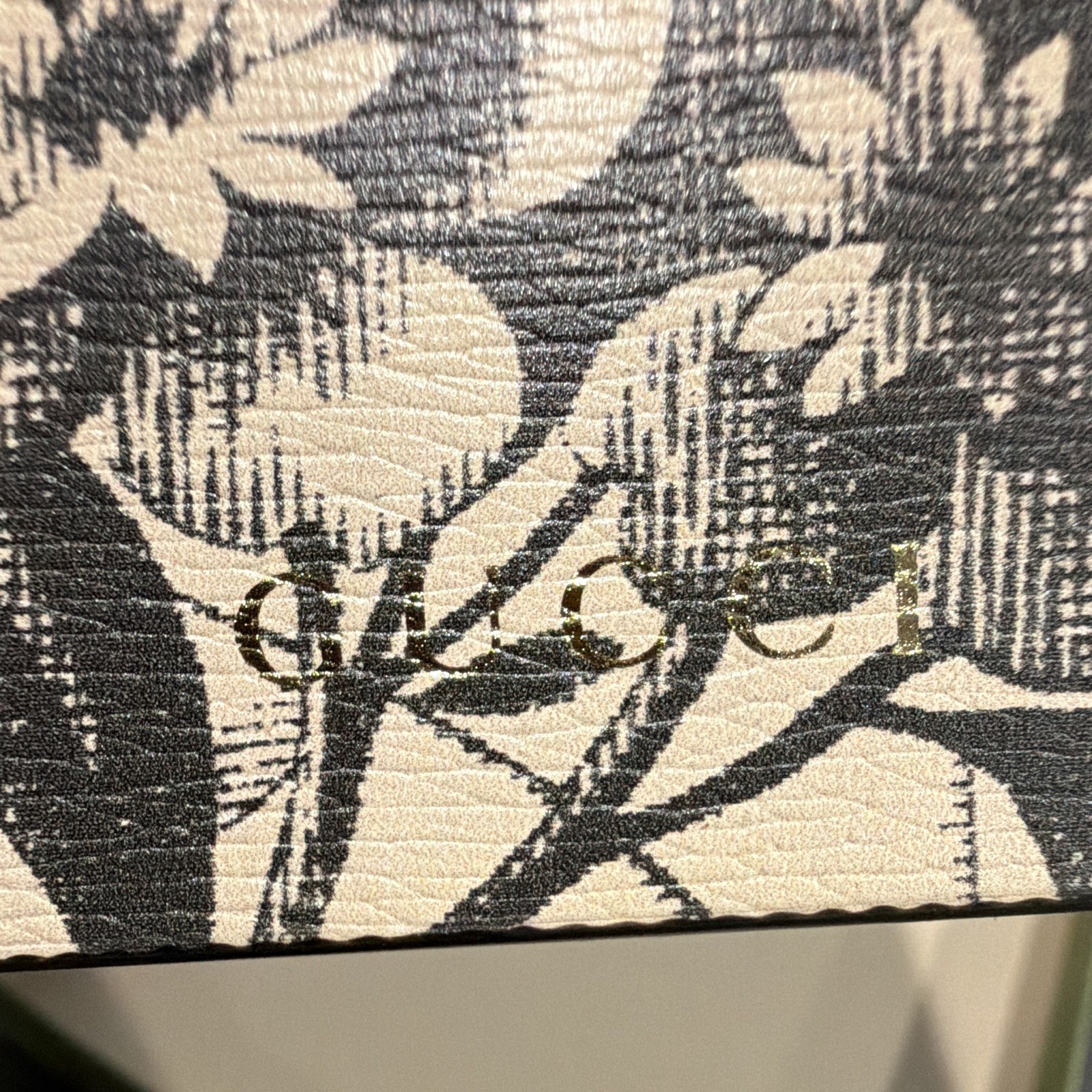 Gucci Floral Print Lined Notebook Journal w/ Elastic Strap in Box