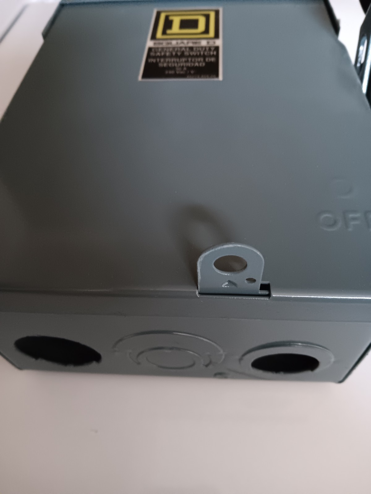 Square D D321NRB 30A Fused Safety Switch Outdoor 3 Pole