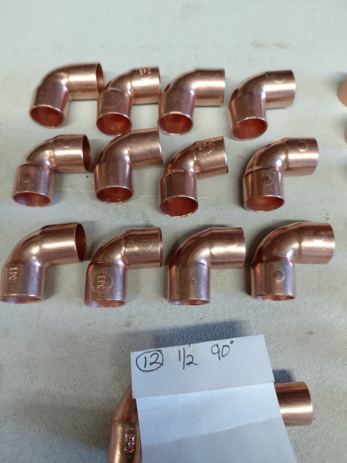 Copper Sweat Fittings Assorted sizes( One Lot As Listed NOS)