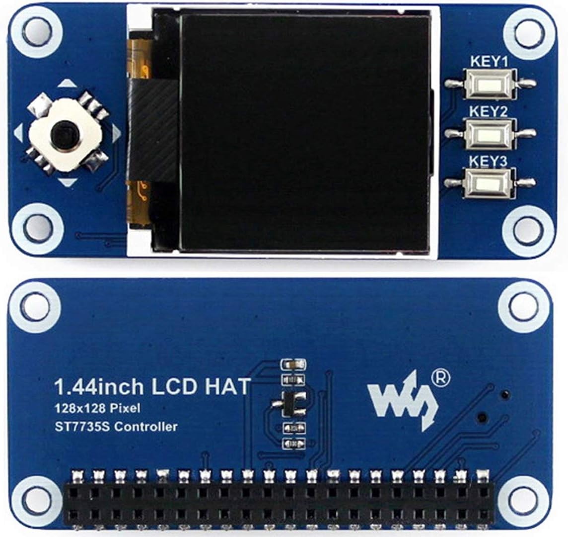 1.44-Inch High-Resolution LCD HAT for Raspberry Pi: LED Backlight and Controls