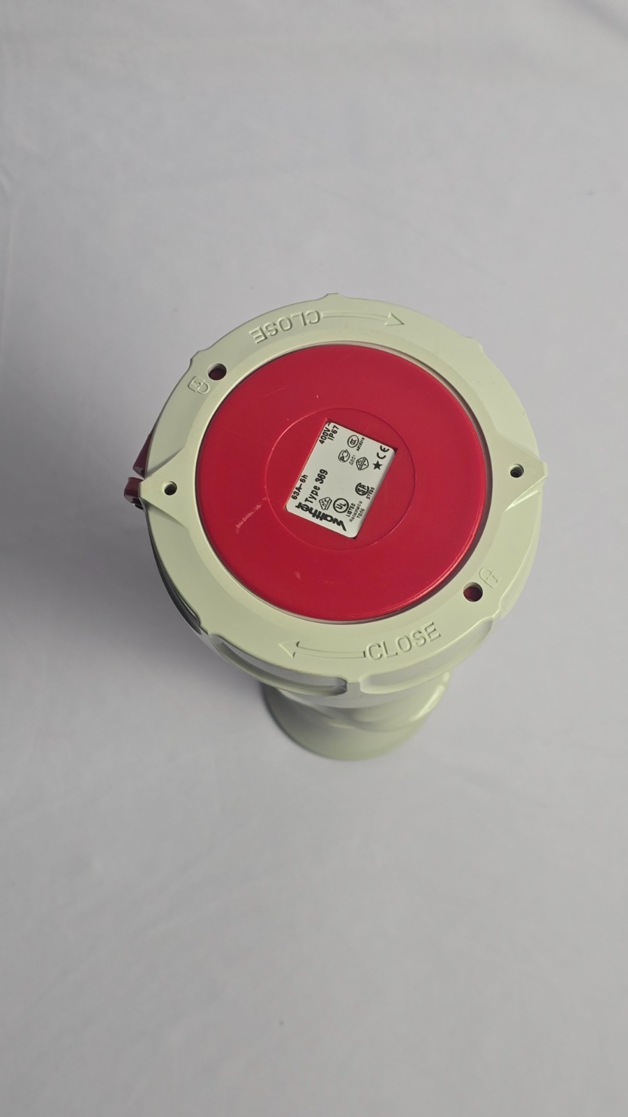 Walther Type 369 Industrial Receptacle | 63A 400V 3P+N+E | IP67 Watertight CE UL