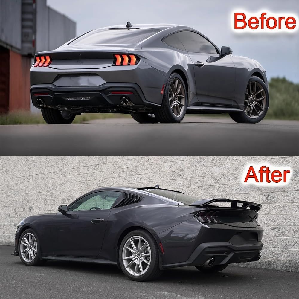 BriSunshine Rear Spoiler Wing Compatible with Ford Mustang 2024 2025 2 Door