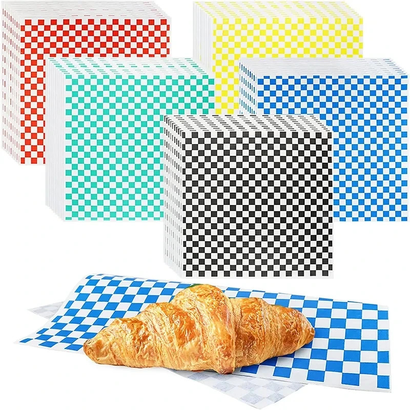 25Pcs Wax Paper Food Grade Grease Paper Food Wrappers Wrapping Paper for Bread S