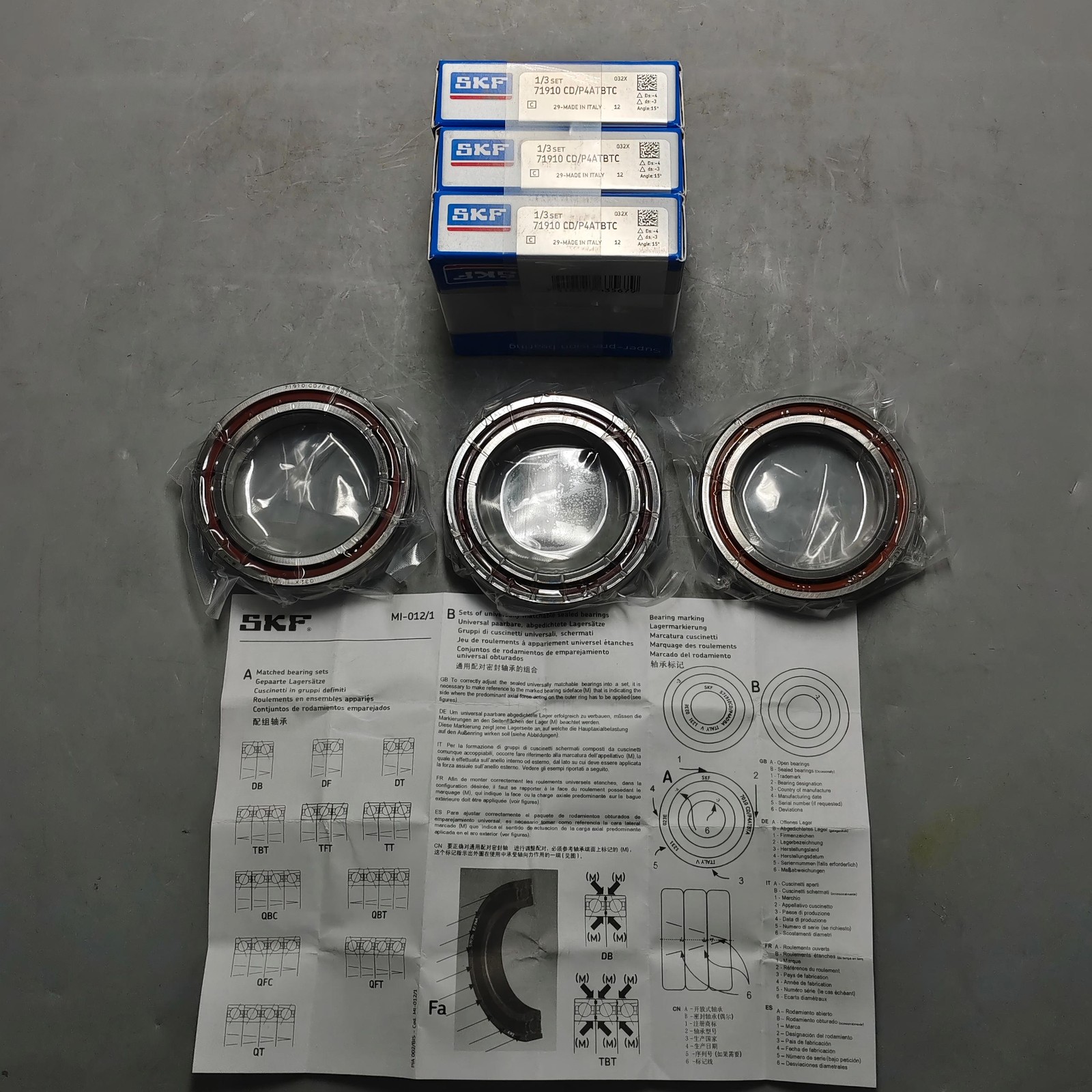 SKF 71910 CD/P4ATBTC SUPER PRECISION BEARINGS / TIMKEN / FAFNIR 2MM9310WI TUH US