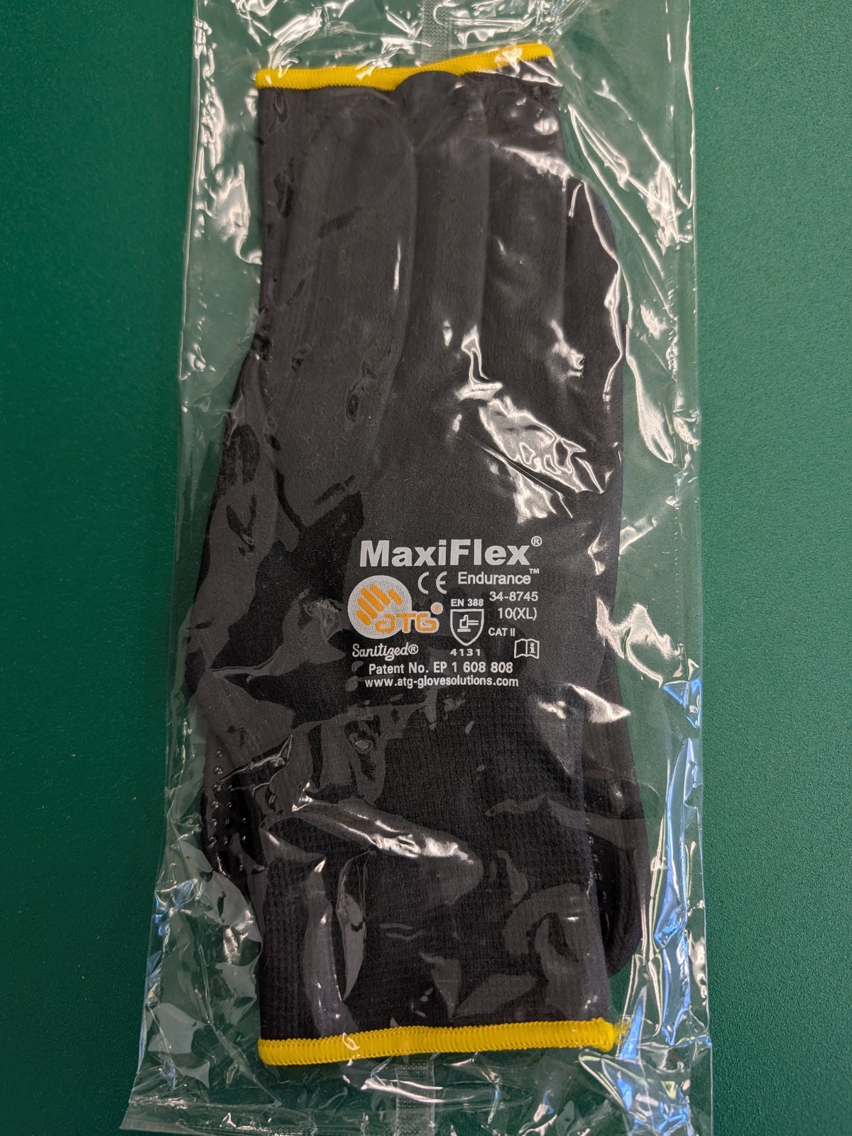 One New MaxiFlex Endurance Nitrile Coated Nylon Lycra Work Gloves-XL- Free Ship