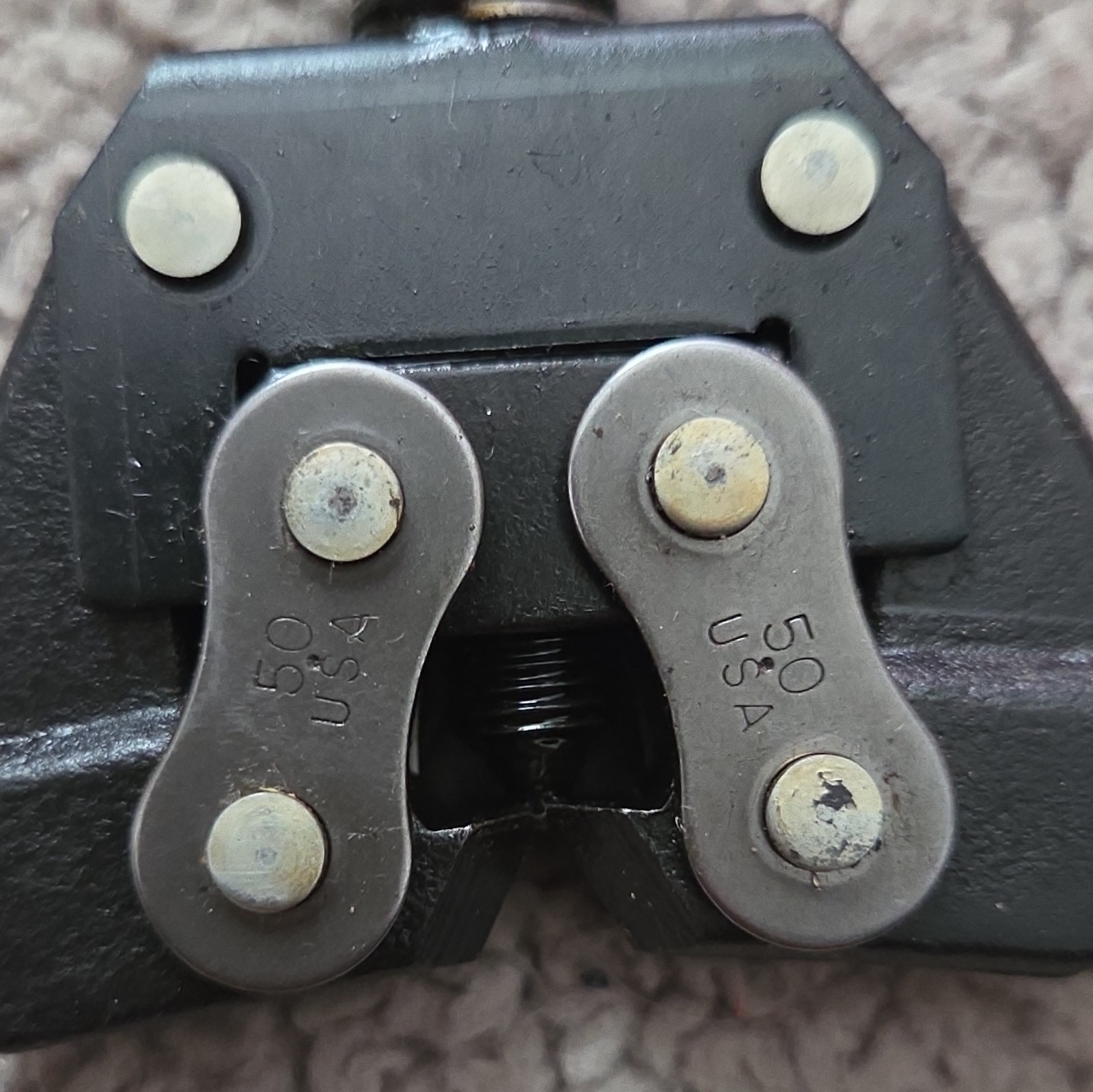 USA Made Chain Detacher Tool for #25-#60 Chain w/ Replacement Tip, Steel