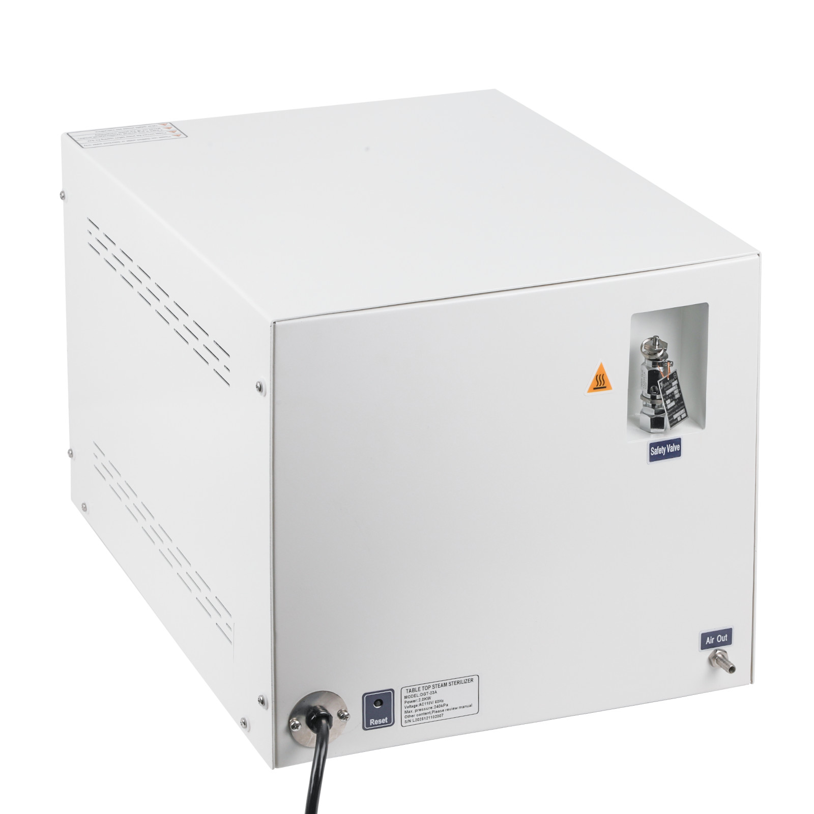 23L Dental Autoclave Steam Sterilizer 250℉&273℉ Stainless Steel 304 Medical