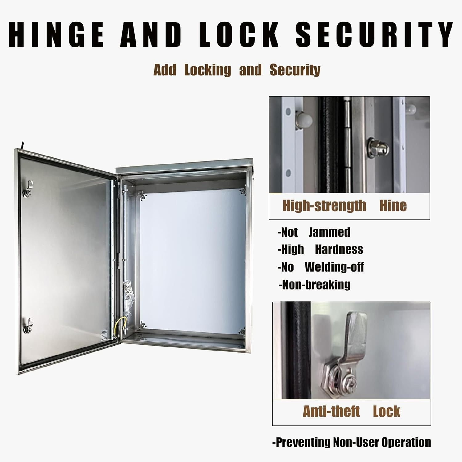 17 x 12 x 6» 304 Stainless Steel Double Layer Top Electrical Box IP66
