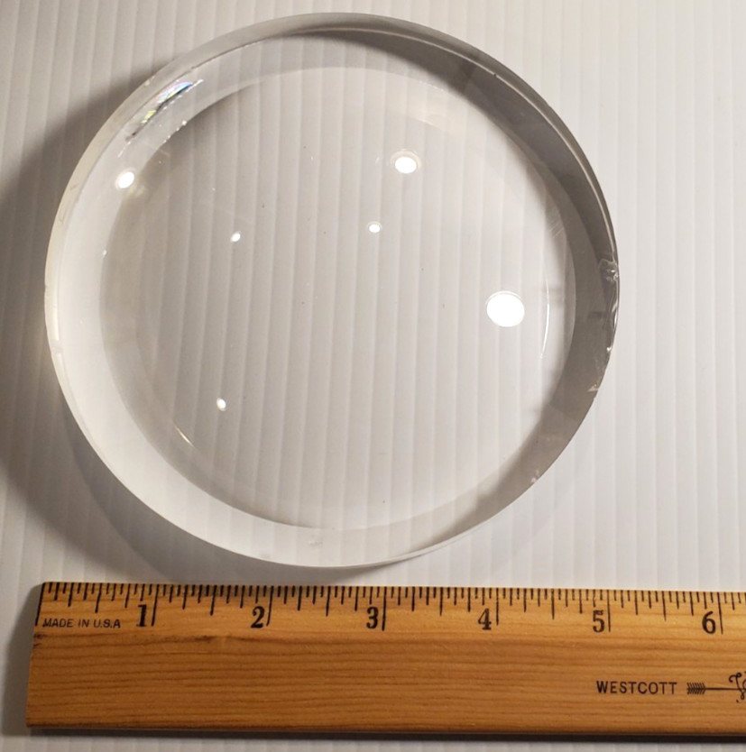 Barium Fluoride BaF2 Glass Concave Convex Optics 127mm Lens New 2nd Quality