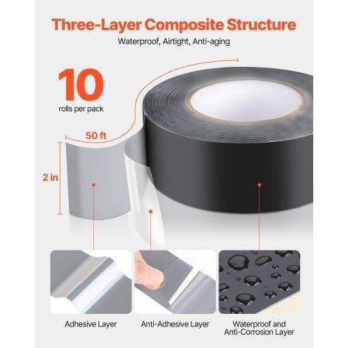 Deck Joist Tape 2 inch x 50 ft 10 Pack WeatherResistant Waterproof