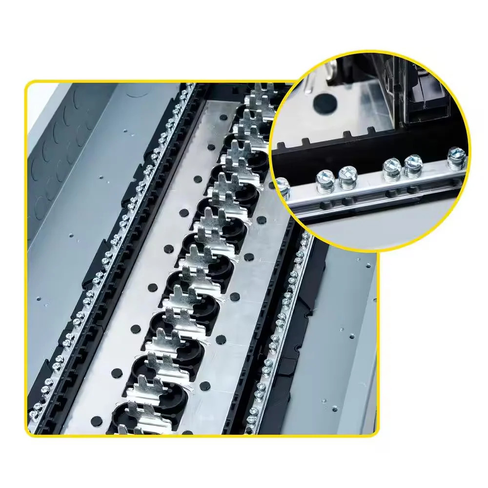 Square D 100 Amp 24-Space 48-Circuit Indoor Main Breaker Panel Box Load Center