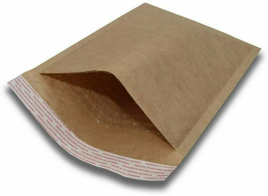 20 #0 6×10 Kraft Natural Paper Padded Bubble Envelopes Mailers Case 6″x10″
