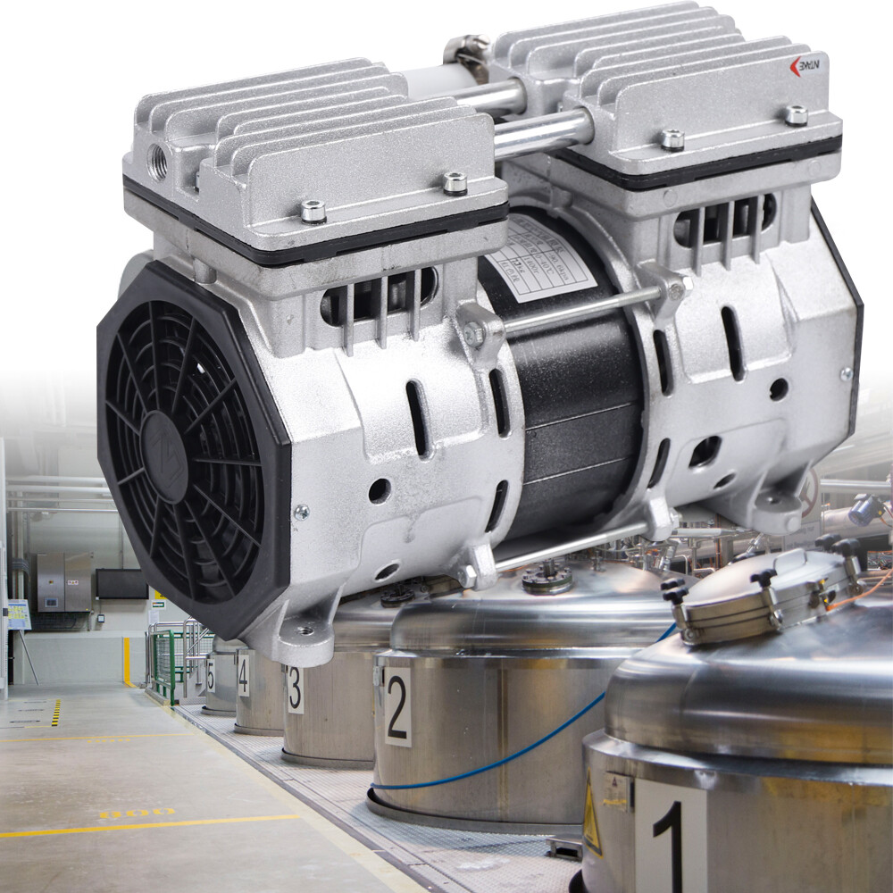 370W Oilless Piston Vacuum Pump with Filter for Industrial Use
