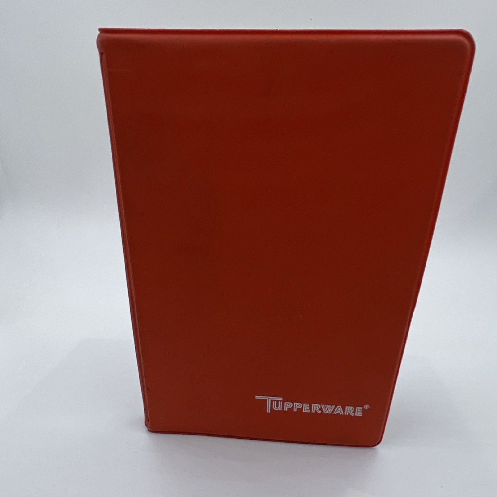 VINTAGE 1970s Tupperware Red Daily Use Binder 50 Sheet Capacity