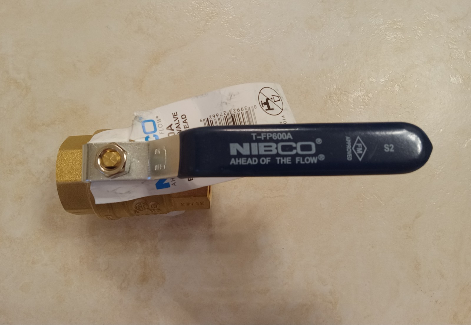 NIBCO TFP600A Brass Ball Valve 1″ NPT Thread End 150-SWP / 600-WOG, Full Port