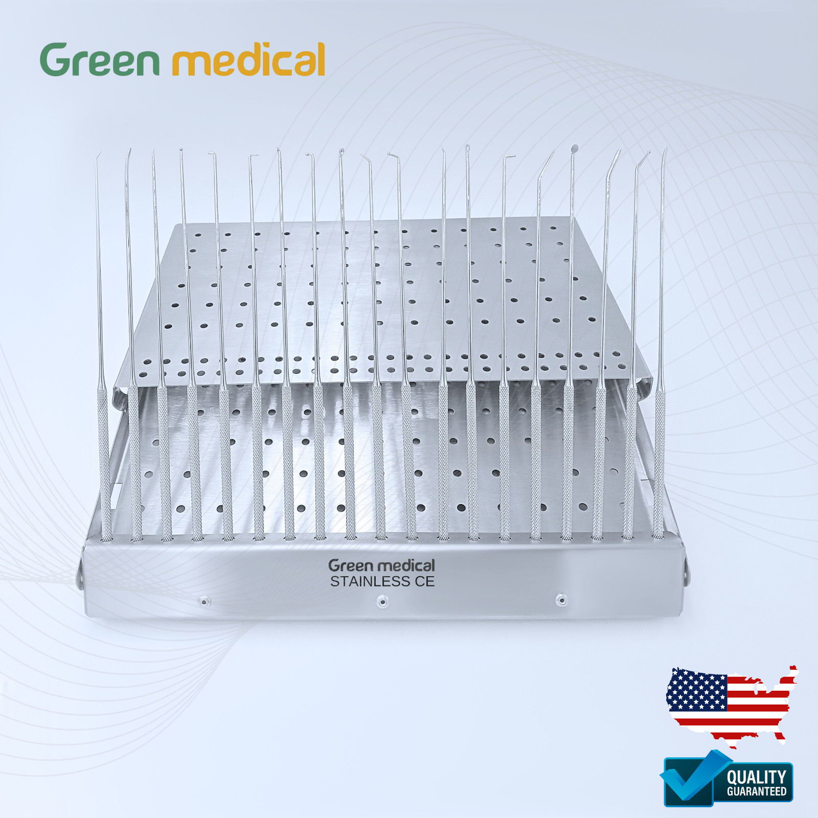 Neurosurgical Expanded RHOTON MICRO Dissector Set Of 19 Pcs With Cassette