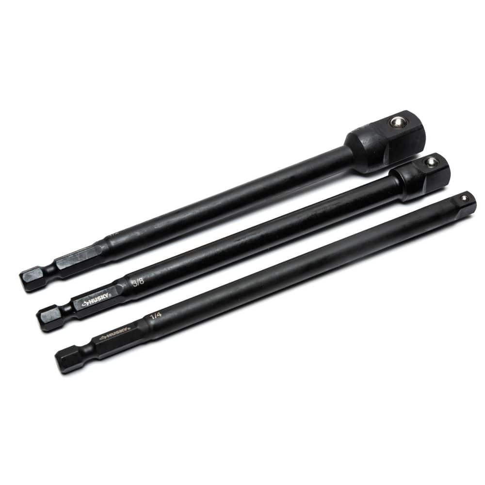 Husky 1/4 in. Drive Impact Driver Socket Adapter Set (6-Piece)