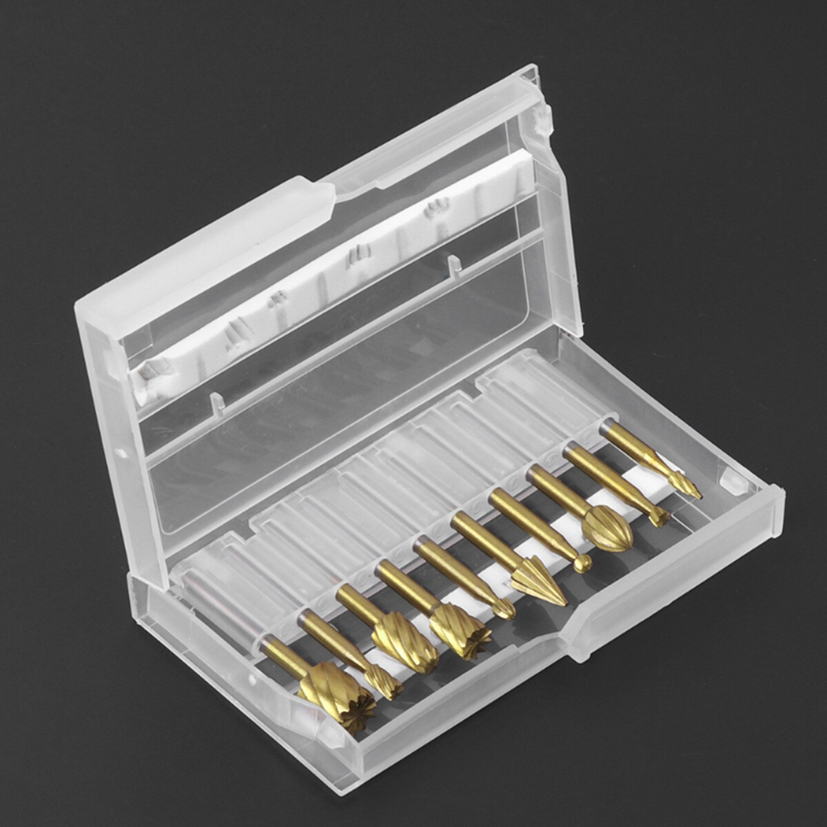 10pcs Tungsten Carbide Burrs Rotary Burr Set 1/4″ Head 1/8 Shank Die Grinder Bit