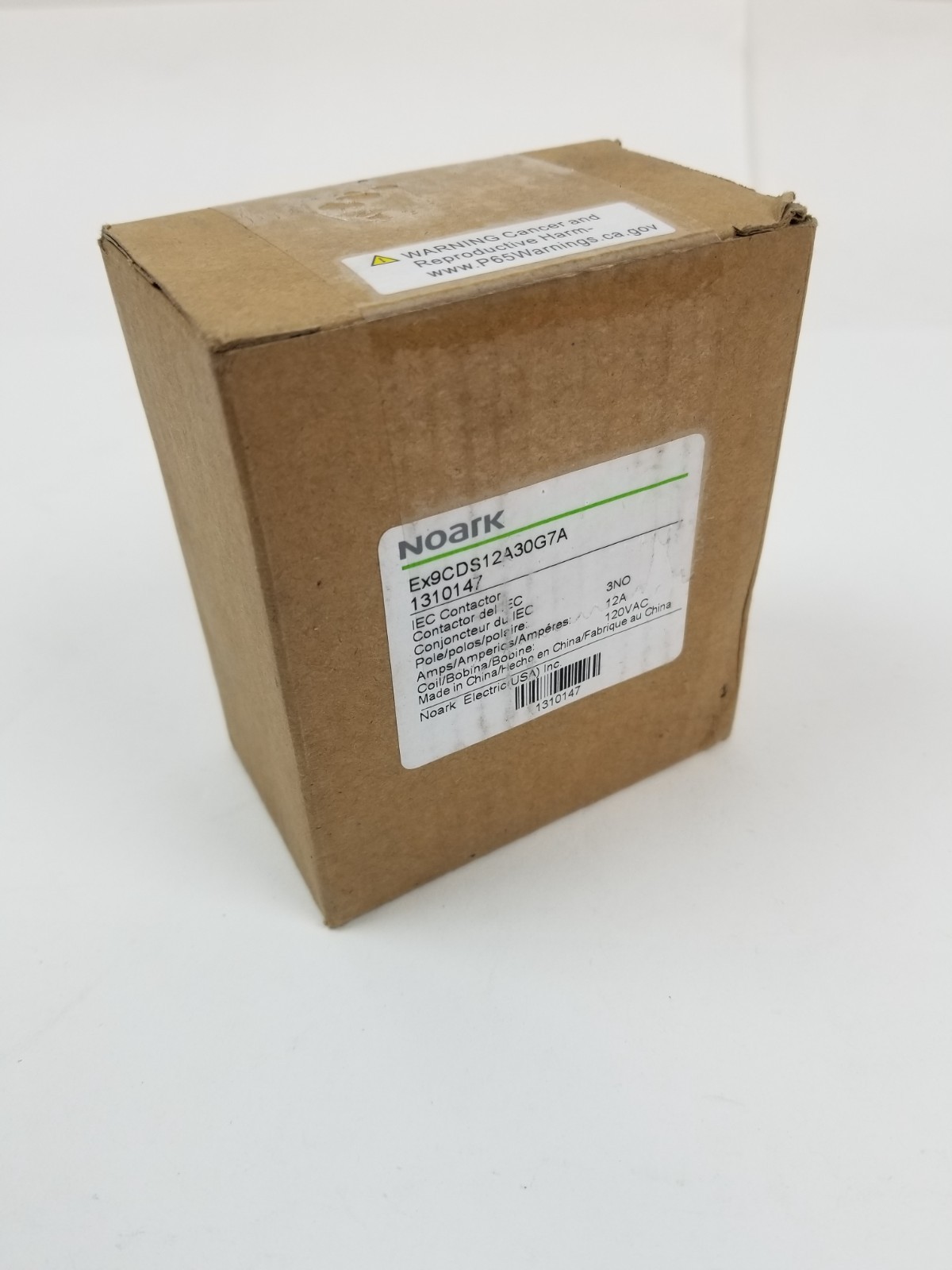 NOARK Ex9CDS12A30G7A General Purpose Contactor 12A 3NO 120V 50/60 Hz FVNR NEW