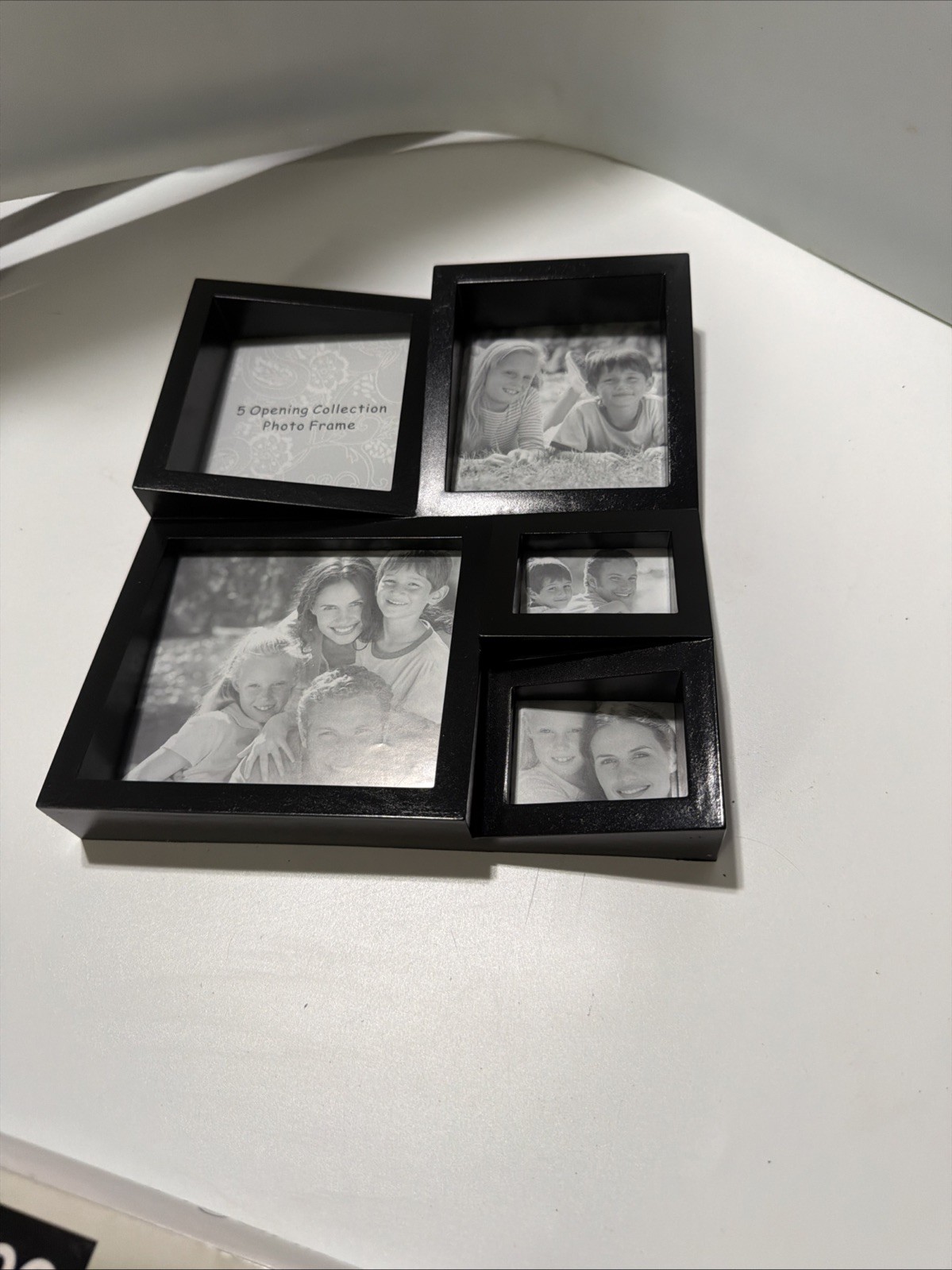 Wooden Desktop Organizer 5 Photo Frame 8.75 In X 7.75 In