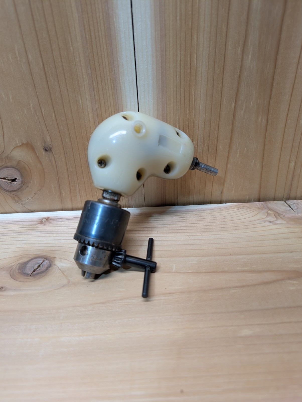 Jacobs Multicraft Drill Chuck DC4G61 w/ Key 3/8 – 24 W/ Right Angle Drill Attach