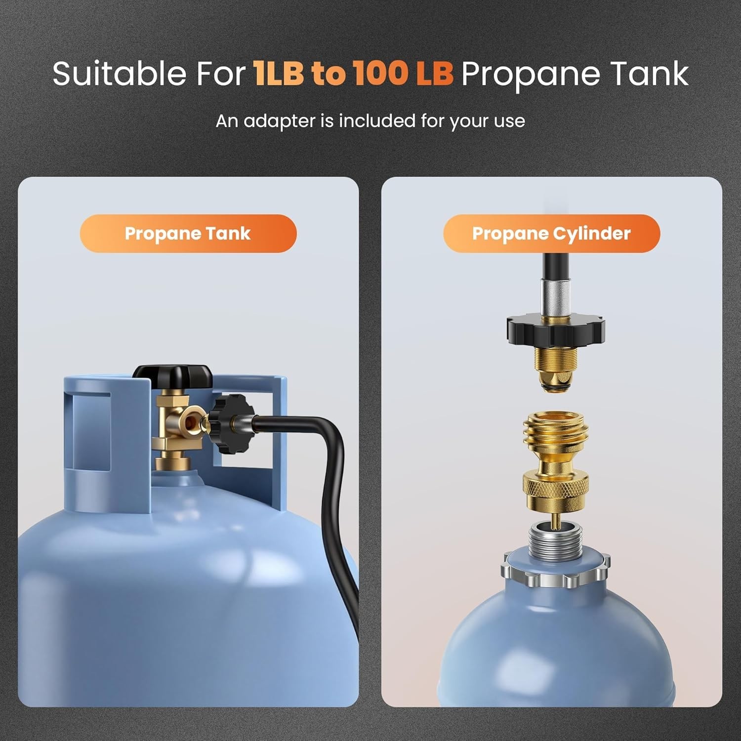 Propane Torch Weed Burner, 14FT Hose High Output Weed Torch with Self Igniter an