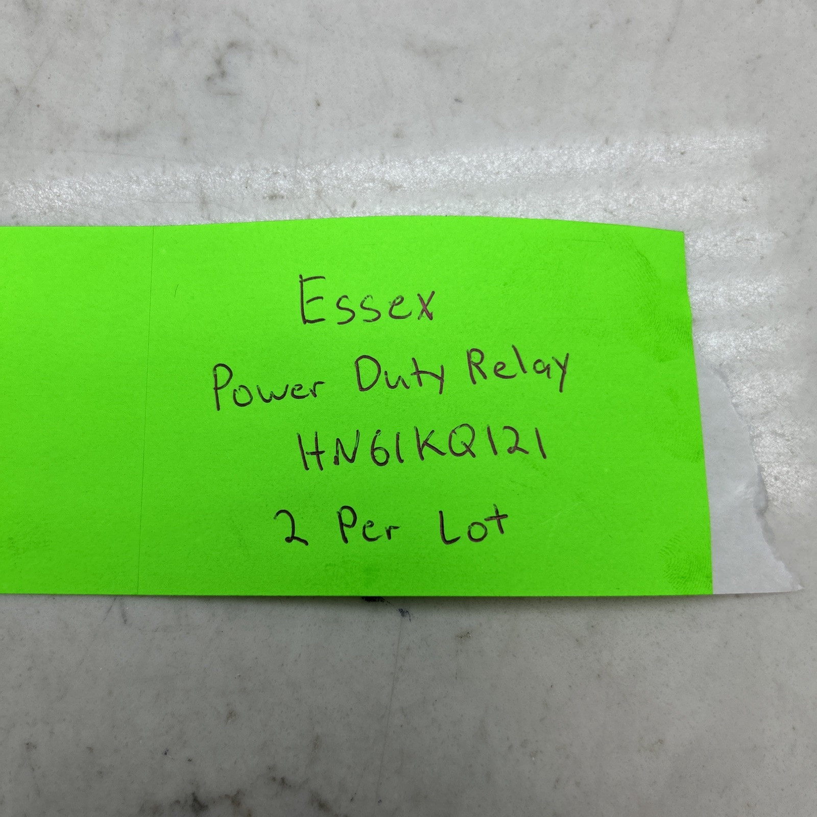2 Pack Essex HN61KQ121 Power Duty Relay 8 Amp 240v 277 Coil Volts DPST