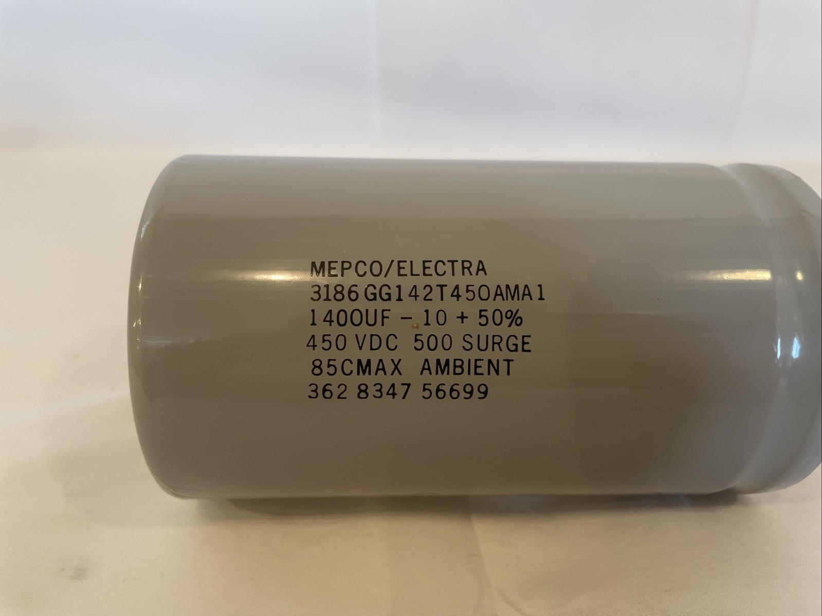 MEPCO ELECTRA CAPACITOR 3186GG142T450AMA1 450 VDC 500 SURGE 1400UF-10+50%