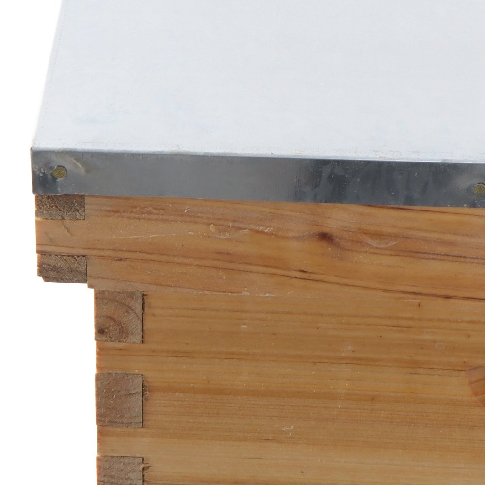 4 Layer 8 Frame Bee Hive Beeswax Coated Includes Beehive Frames and Foundations