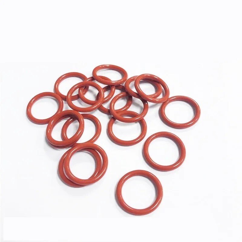 Red Food Grade Silicone O-Ring 8mm-70mm OD 2.4mm Width Seal Rings Sealing Gasket