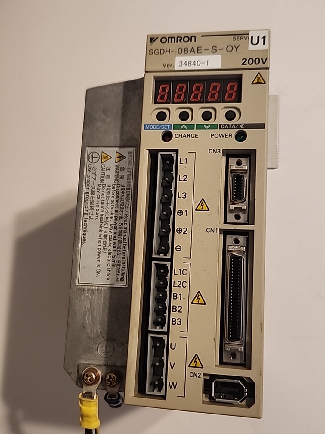 OMRON SGDH-08AE-S-OY (750W) AC SERVO DRIVE OUTPUT 3PH 5.7A 0.8KW – Free Ship