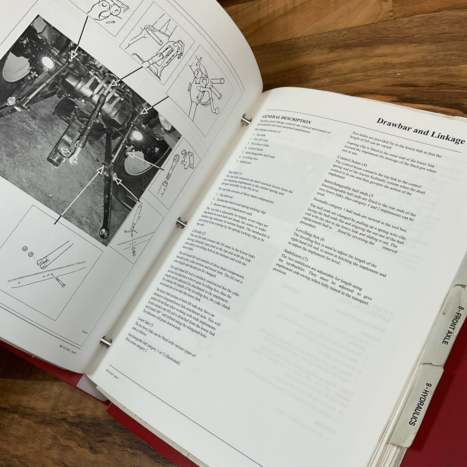 ORIGINAL Massey Ferguson MF 431 461 Tractor Service Manual Repair Shop Workshop