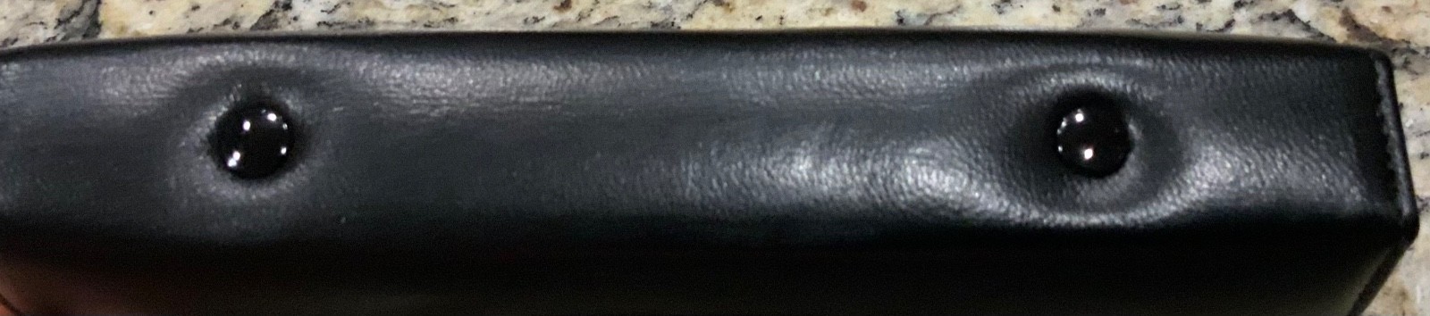 Vintage Buxton Organizer Planner 6 Ring & Button Lambskin Leather Brand New Open