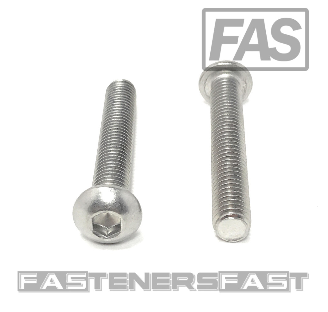 (20) M8 x 1.25 x50 Stainless Steel Button Head Socket Cap Screws ISO7380 M8-1.25