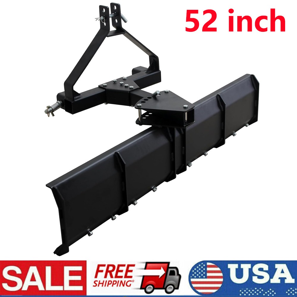 52in 3-Point Tractor Rear Grading Blade For Grading And Scraping for CAT 0 & 1
