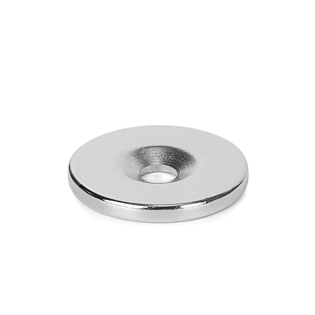 Countersunk Ring Round Disc Strong N35 Magnets Rare Earth Neodymium 25*3mm + 5mm