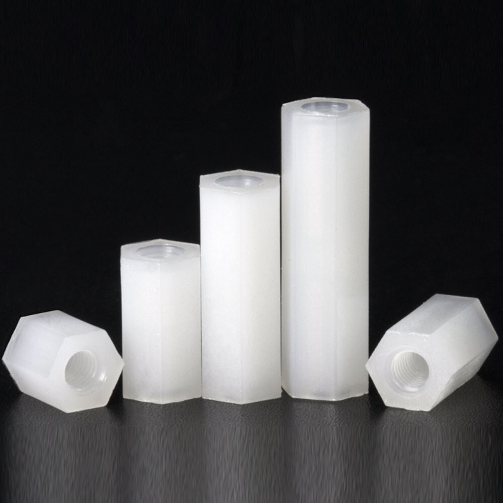 M3 Female White Plastic Nylon Hex Column Standoff Support Spacer for PCB Board