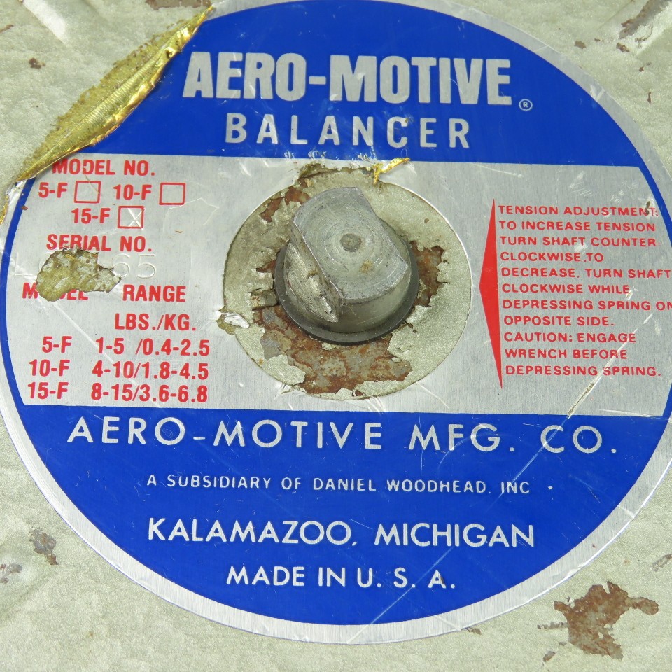 Aero-Motive 15-F Tool Balancer 8-15 lbs 3.6-6.8 kg Capacity Retractable Cable