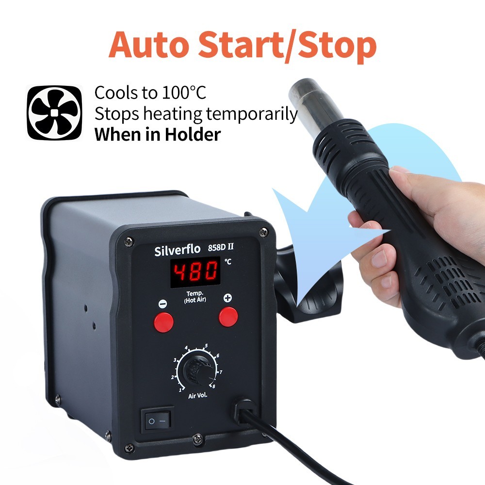 Digital Soldering Station SMD Welder Rework station Heat Hot Air Gun