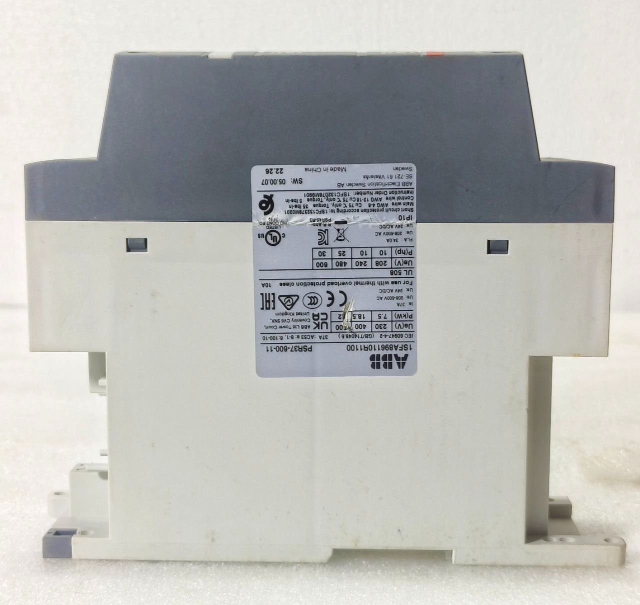 NEW🆕 ABB PSR37-600-11 SOFTSTARTER 37A 208-600V AC 24V AC/DC CONTROL FREE SHIPP