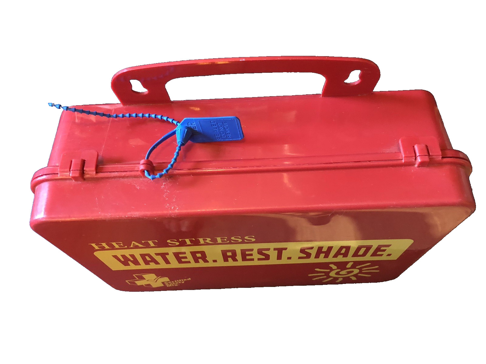 First Aid Heat Stress 10 x 7 x 3 Multi- Person Plastic Case Contractor Kit Red