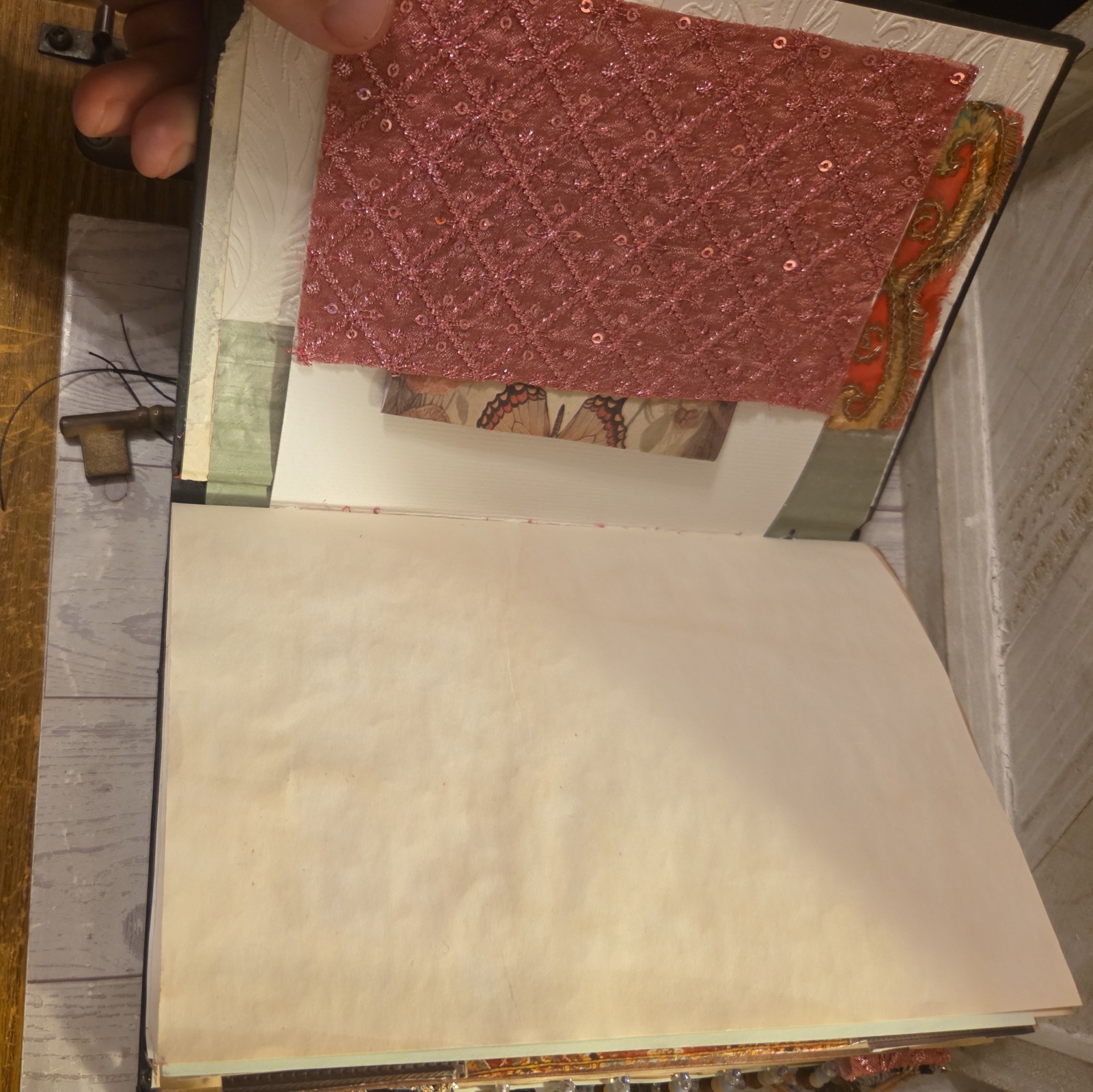 Fully Embellished Handmade World Traveler Themed Junk Journal 88 pages