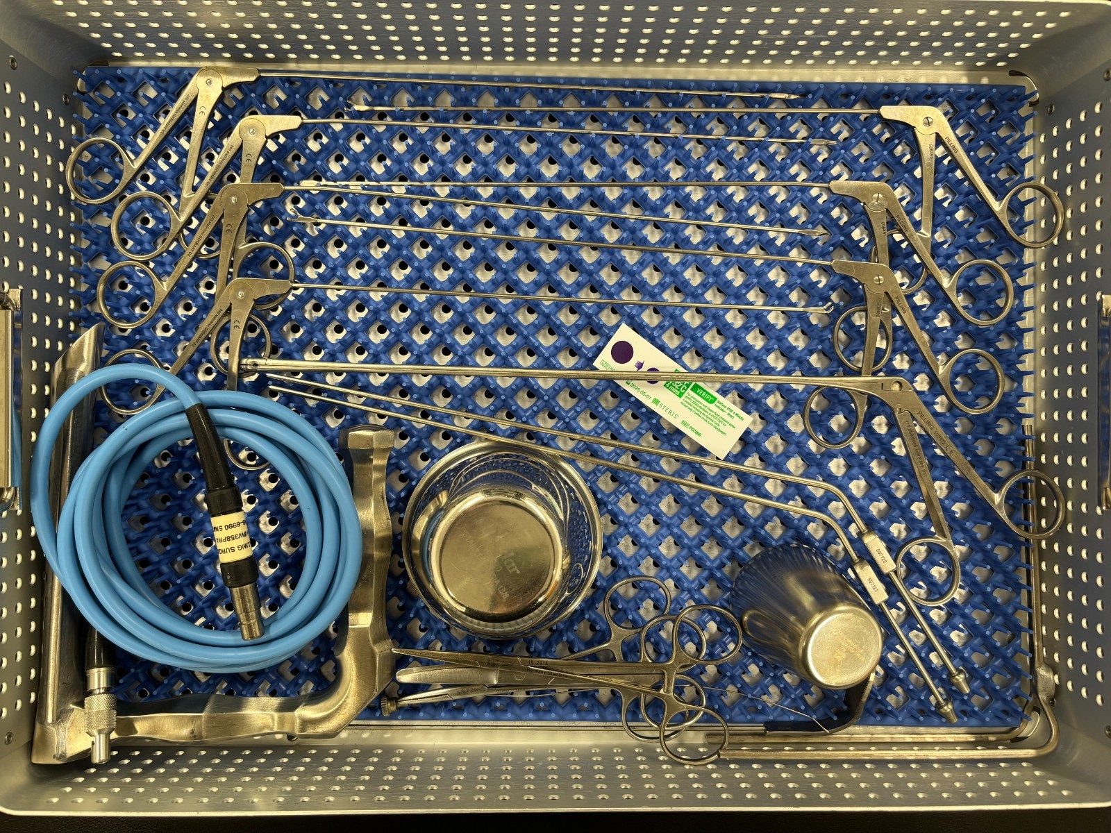 Pilling Teleflex ENT Micro-Laryngoscopy Surgical Instrument Set – 20pc Tray
