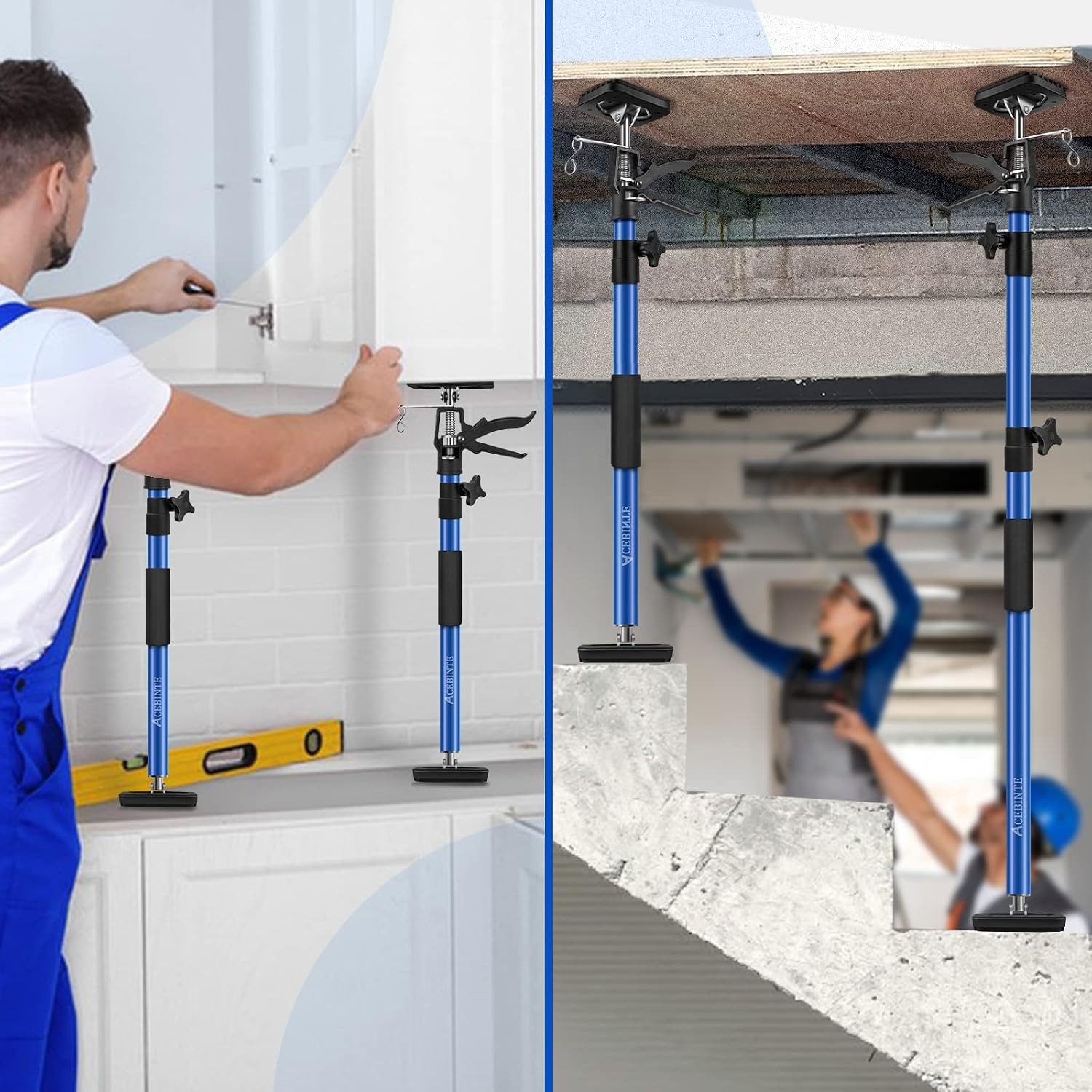 4PK Support Pole,Steel Telescopic Quick Adjustable 3rd Hand Support System