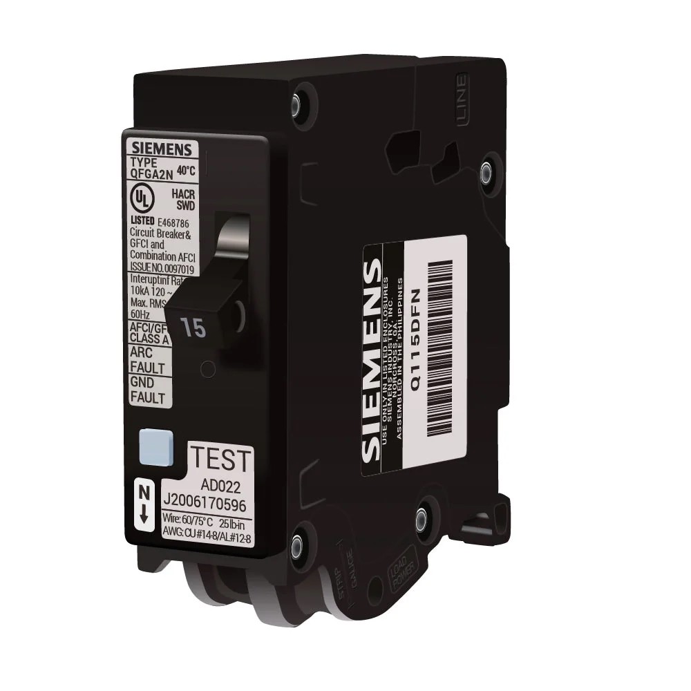 SIEMENS Q115DFN 15A 120V Circuit Breaker
