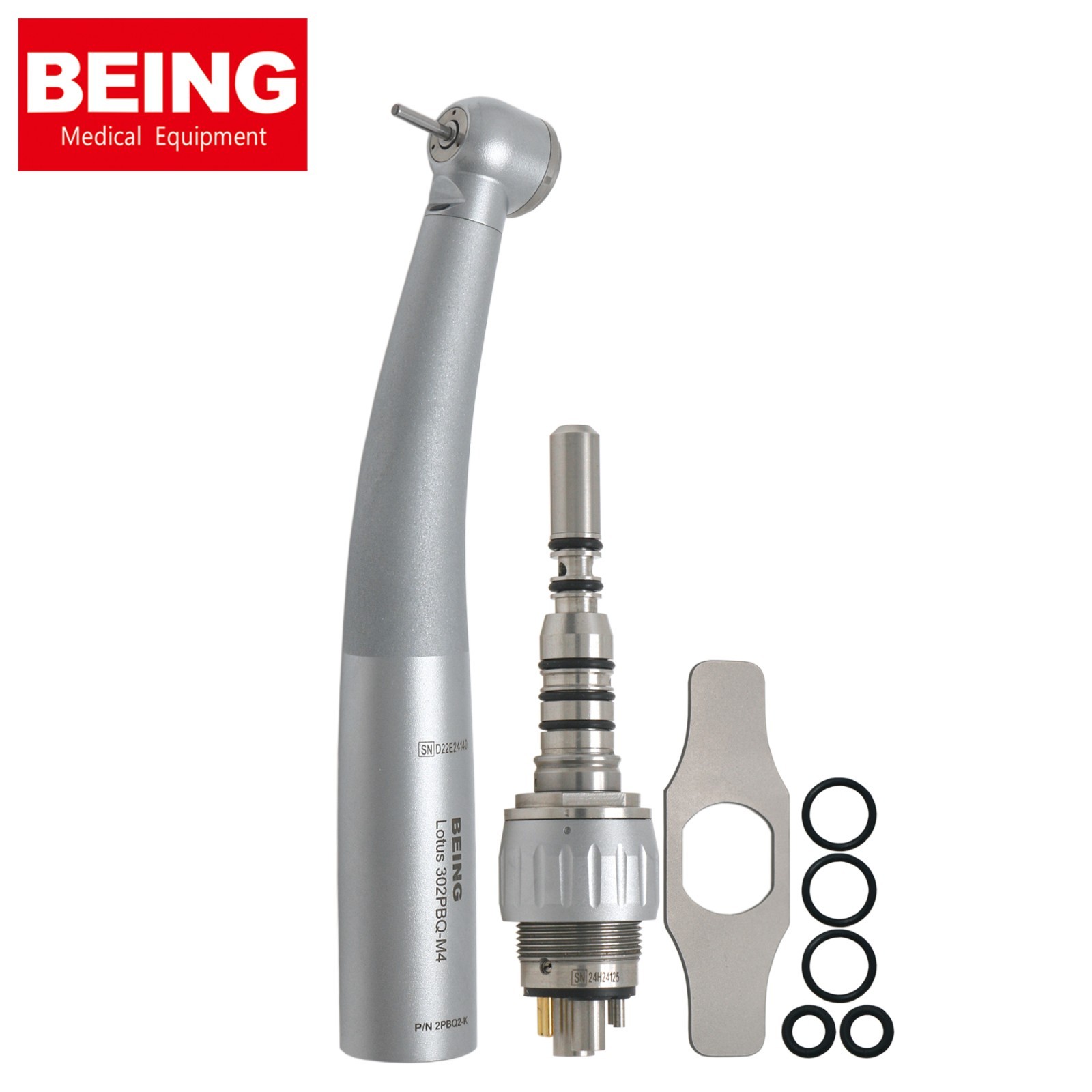 US BEING Dental Fiber Optic High Speed Handpiece For Kavo NSK Coupler 4/6 Holes