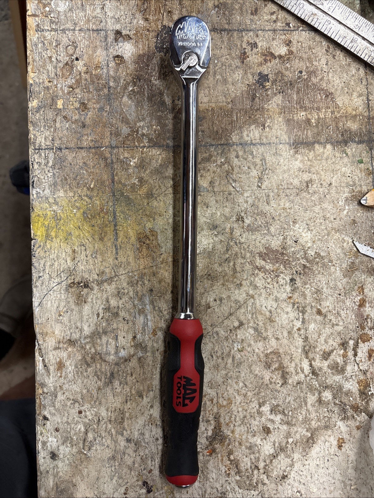 MAC Tools XR1390G 3/8 Long Ratchet Red New